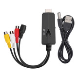 Cabo Adaptador De Conversor Hdmi Para Av Rca 1080p Hd, Macho