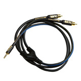 Cabo Áudio Auxiliar 1 P2 X 2 Rca 1.5m Profissional Mac Cabos