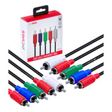 Cabo Audio Vídeo 5 Rca Para 5 Rca Blindado - Pcyes 2 Metros