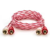 Cabo Automotivo Som Rca 1 Metro 1m Stetsom Blindado Ouro