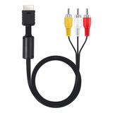 Cabo Av Audio E Video Rca Para Playstation 1, Ps2 E Ps3 1.80 Metros
