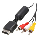 Cabo Av Audio E Video Rca Para Playstation Ps1 Ps2 E Ps3