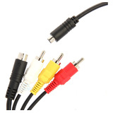Cabo Av Rca Svideo Filmadora Compativel Com Sony Dcr-sx45e