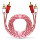 Cabo Bronze Rca Stetsom 1 Metro Blindado Ouro Automotivo 1m
