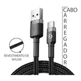 Cabo Carregador V8 Carga Rápida 2 Metros Android Reforçado Cor V8 Micro Usb