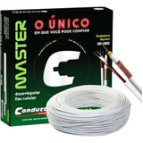 Cabo Coaxial Cftv 4mm + Bipolar Condutti Master Cx 100m