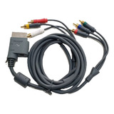 Cabo Componente E Av Xbox 360 Slim E Fat Original Dourado