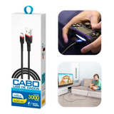 Cabo Controle Para Ps4 Grande 3 Mts Usb Carregamento Rápido