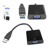 Cabo Conversor Usb 3.0 M / Vga F 20cm Pc Ps3 Projetor Ad902e
