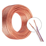 Cabo Cristal Paralelo 50m Fio 2 X 1mm Automotivo Som Lustre