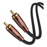 Cabo De Áudio Ugreen Coaxial Rca Macho 5.1 S/pdif 1m Preto