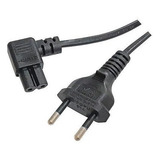 Cabo De Força Tipo 8 Tv Led Gravador 90 Graus 1,50 Metros