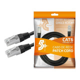 Cabo De Rede Blindado 5m Ethernet Rj45 Cat6 5 Metros Gigabit