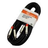 Cabo Emborrachado 3 Mts Rca Macho Estéreo/rca Macho Estéreo
