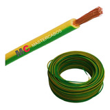 Cabo Fio Elétrico Flexível 0,75 Mm 750v Verde E Amarelo 100m