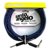 Cabo Guitarra Violão Santo Ângelo P10 Textil 4,57 M Plug L