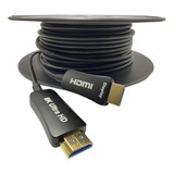 Cabo Hdmi 2.1 Fibra Óptica 8k 60hz 48g Ouro Tv Ps4 50 Metros