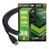 Cabo Hdmi 3m 4k Ultra Hd 19 Pinos 3 Metros Alta Definição