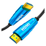 Cabo Hdmi De Fibra Óptica 80mts, 2.0 4k Ultra Rápido.