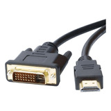 Cabo Hdmi Para Dvi 24+1 - 1,80 Metros