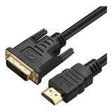 Cabo Hdmi-dvi-d 24+1 Dual Link 10 Metros - Conexão Premium, Bi-direcional, Alta Definição - Ideal Para Tvs, Pcs E Consoles