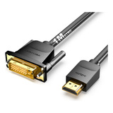 Cabo Hdmi/dvi-d Premium Plug Banhado A Ouro 1 Metro Vention