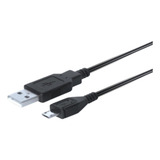 Cabo Micro Usb De 2m Para Carregar Controle Dualshock Ps4
