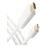 Cabo Mini Displayport Para Hdmi Hdmatters - 1,80m 1080p Full Hd, 6.75 Gbps, 1.80m, Áudio & Vídeo Sincronizados, Compatível Thunderbolt 2, Mini Dp Modo Hibernação