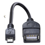 Cabo Otg Adaptador Micro Usb V8 Para Pendrive Celular
