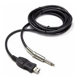 Cabo P10 Guitarra Para Usb Guitar Link Plug And Play 3mts