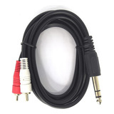 Cabo P10 X 2rca Estéreo 1,5 Metro Áudio De Alta Qualidade