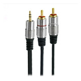 Cabo P2 Stereo Macho X 2 Rca Macho Fitz 3mts 018-0703