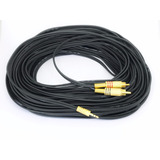 Cabo P2 X 2 Rca Com 30 Metros Gold Estéreo Blindado (tsp)