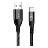 Cabo Raptor - Usb A / Tipo C - Preto - 1m - Gshield