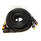 Cabo Rca 5 Metros Com Fio Remoto 4 Pontas Rca Banhado A Ouro