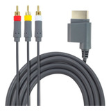 Cabo Rca Áudio Vídeo 2m Cinza Para Xbox 360 - 3 Conectores