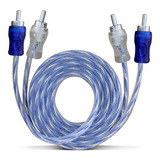 Cabo Rca Injetado Azul 1 Metro Stereo Modulo Svart Tech One