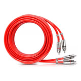 Cabo Rca Som Carro 5 Metros 5m Blindado Stetsom Prata 4mm