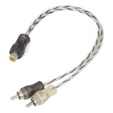 Cabo Rca Y Injetado Preto Prata 4mm 1f 2m Svart Techone