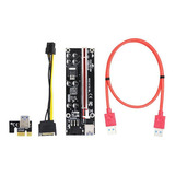 Cabo Riser 009s Plus Mineração Bitcoin Pci-e 1x Para 16x Cor Outro