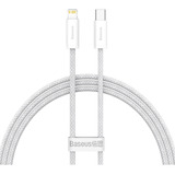 Cabo Turbo Baseus P/ iPhone Usb-c P/ Lightning 20w 1m Branco