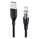 Cabo Turbo Hrebos Glass Trançado Usb / Tipo C 1,2m - Cb-213c