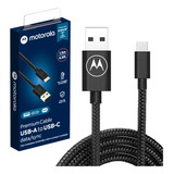 Cabo Usb De Dados Cordão Motorola Original Usb-c 1,5 Metro