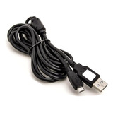 Cabo Usb V8 Carregar Controle Ps4 Xbox One - 1.8 Metros Cor Preto