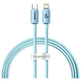Cabo Usb-c Lightning Baseus 20w Turbo P/ iPhone E iPad 1,2m Cor Bluesky
