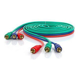 Cabo Vídeo Componente 3 Rca E 3 Rca 2 Metros