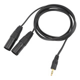 Cabo Xlr Duplo De 3,5 Mm Para Cabo De Microfone Com Adaptado