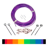 Cabos + Conduites C/ Teflon P/ Freio E Marcha Completos Bike