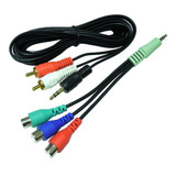 Cabos P2 Vídeo Componente + P2 X Rca Áudio Para Tv Samsung