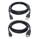Cabos Usb E Hdmi P/ Sony Cybershot Dsc-hx400/hx400v